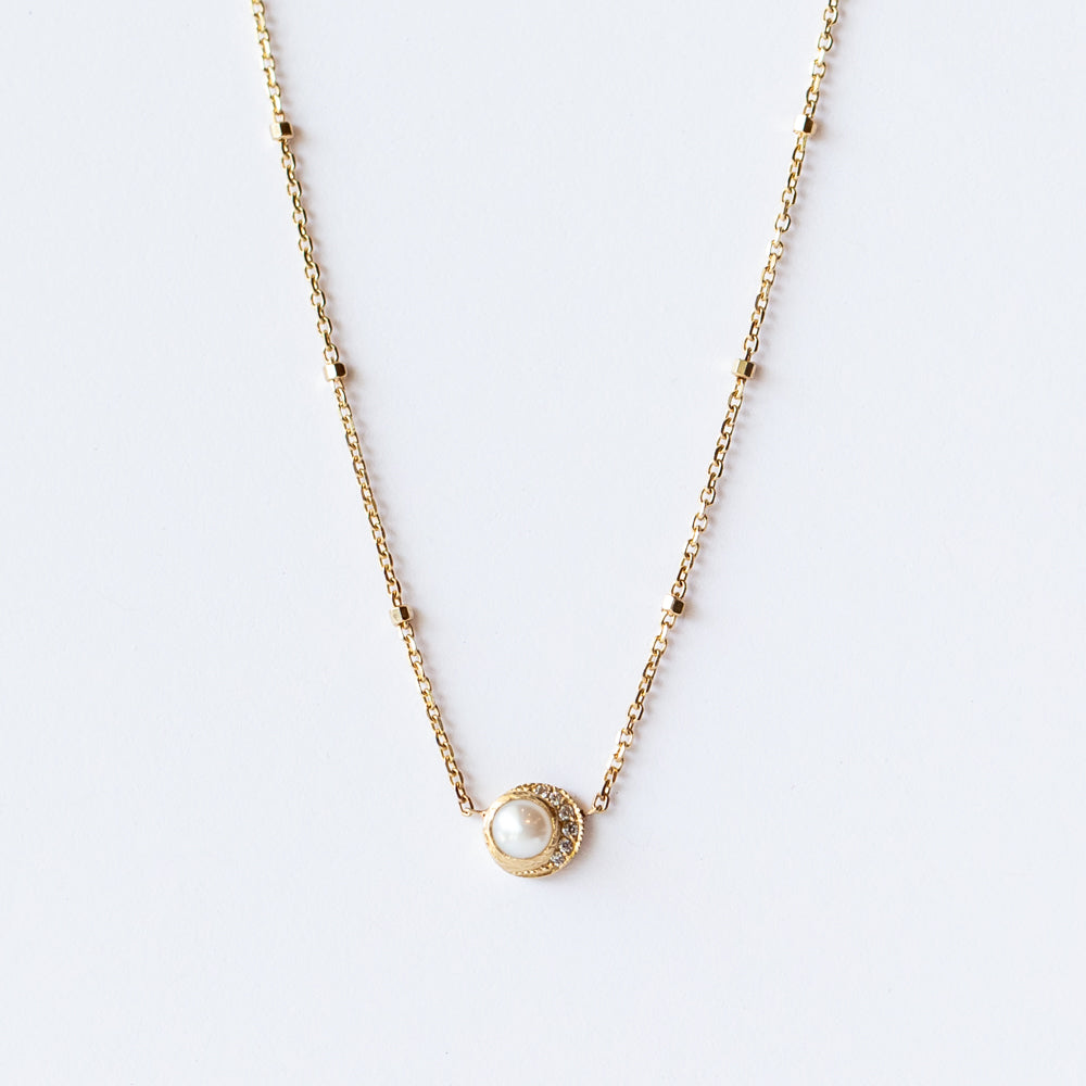 Baby Moon Pearl Necklace