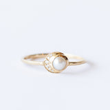 Baby Moon Pearl Ring