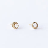 Baby Moon Moonstone Stud Earrings