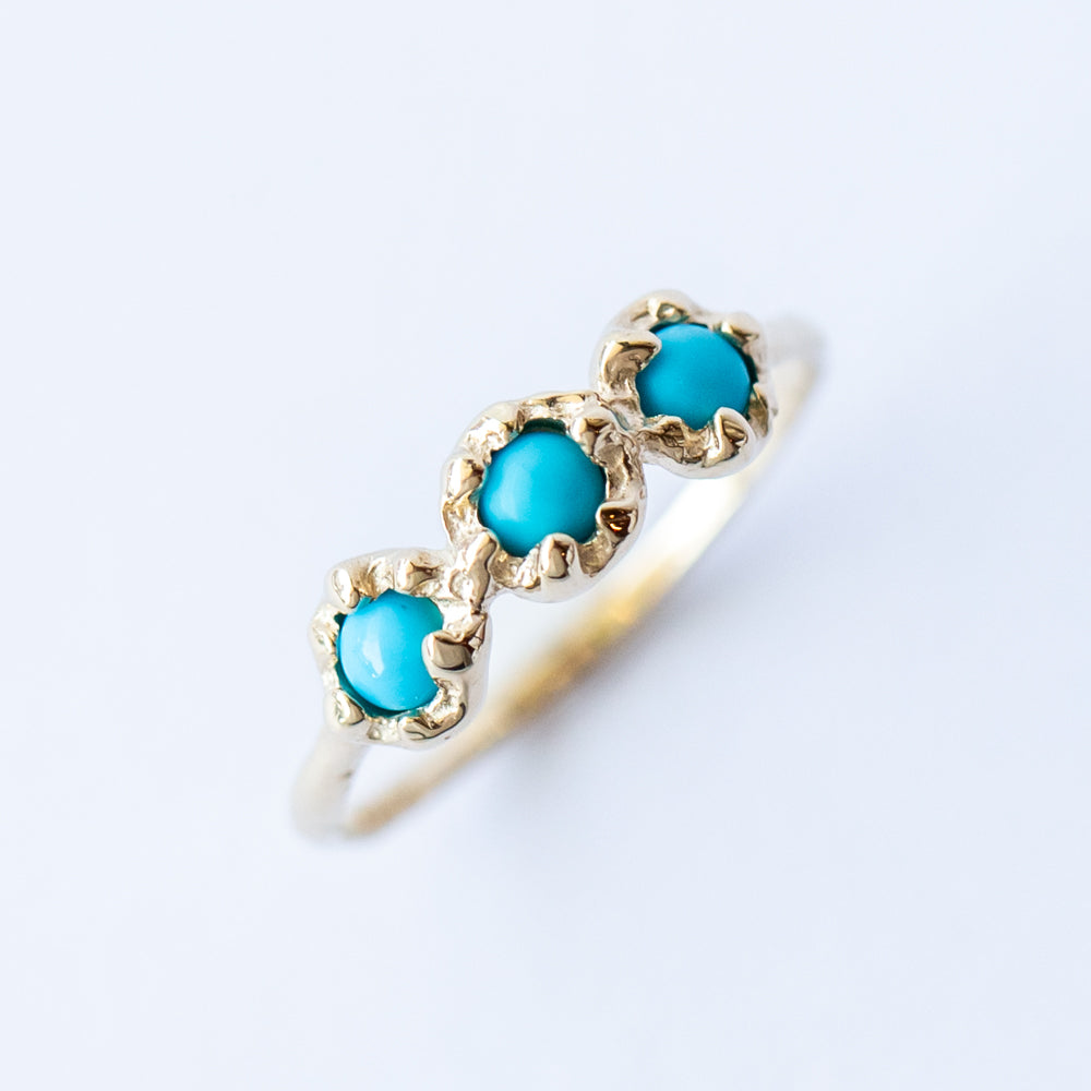 Mini Haku Lei Turquoise Ring
