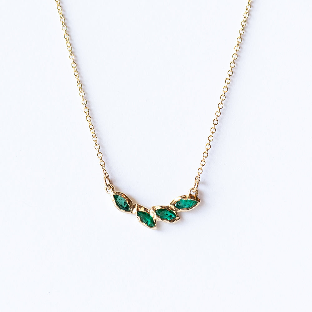 Petal Emerald Necklace