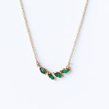 Petal Emerald Necklace