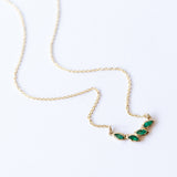 Petal Emerald Necklace