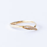 Ti Leaf Ring