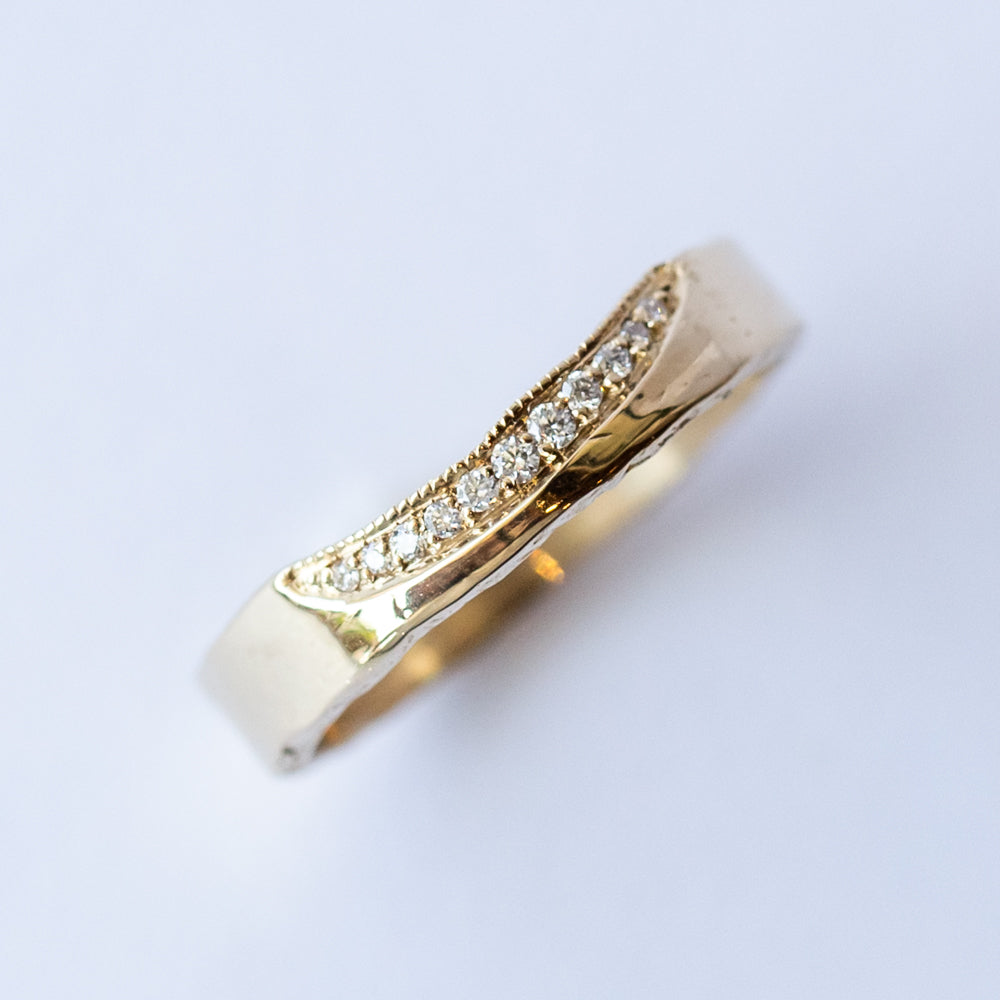 Trail 4mm White Diamond Ring