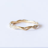 Wave Eternity Diamond Ring