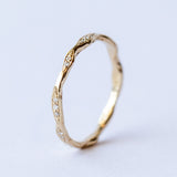 Wave Eternity Diamond Ring