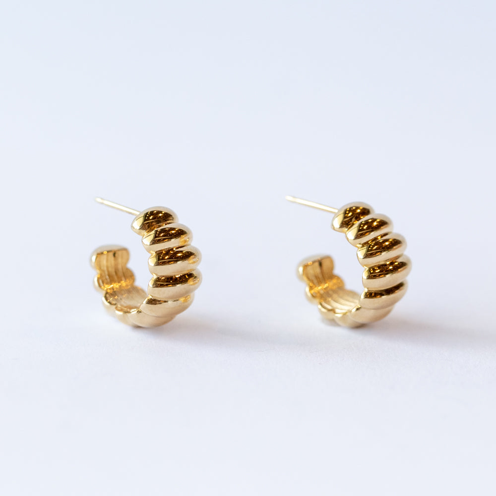 Lady Finger Helium Hoop Earrings
