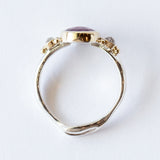 Ruby and Moonstone Ring
