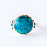 Round Chrysocolla Ring