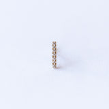 Pave Diamond Bar Stud Earring (Single)