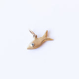 Fish Charm with Blue Diamond Eye