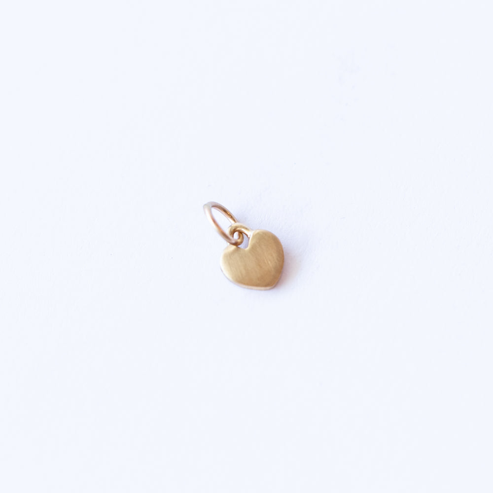 Itty Bitty Flat Heart Charm