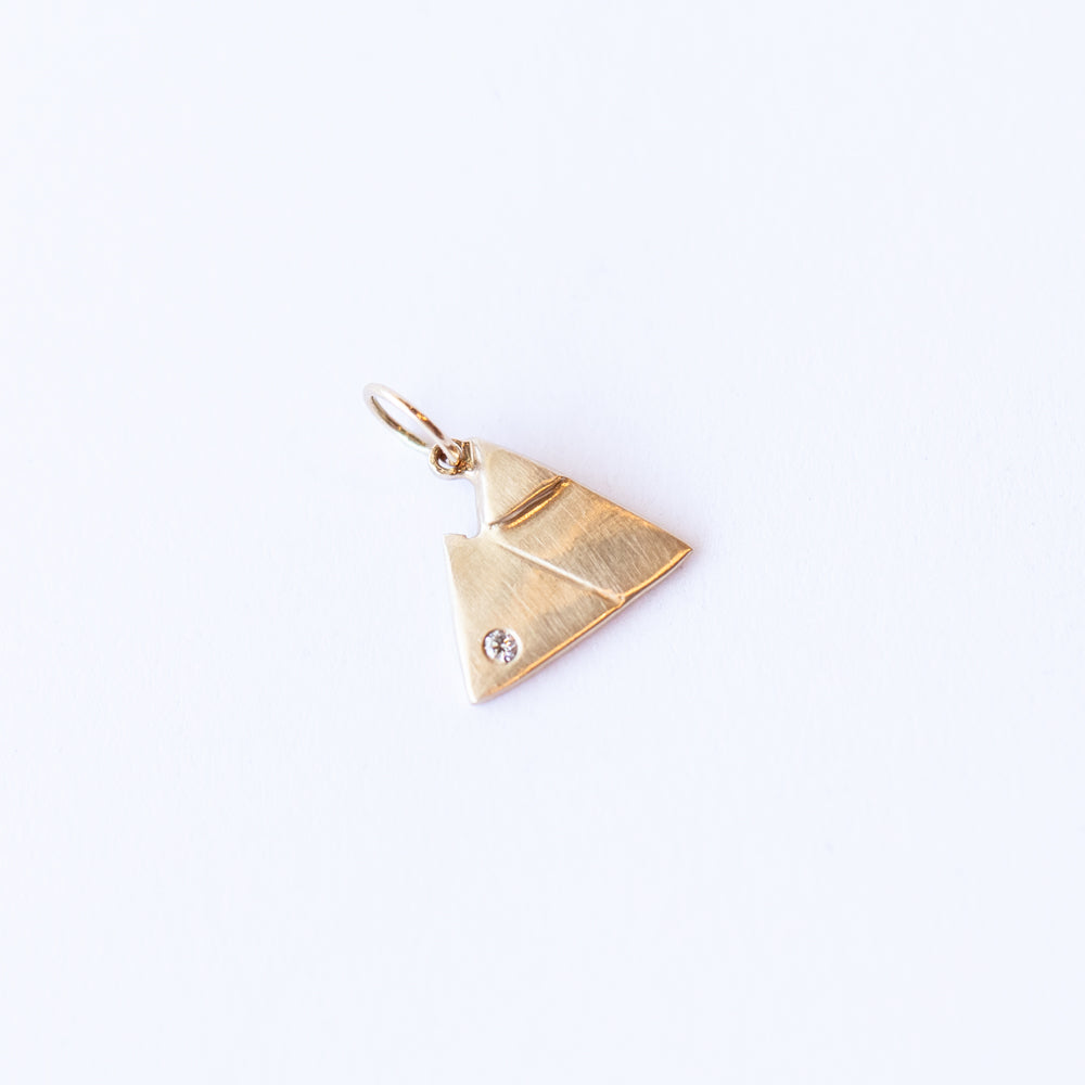 Medium Mountain Charm with Diamond