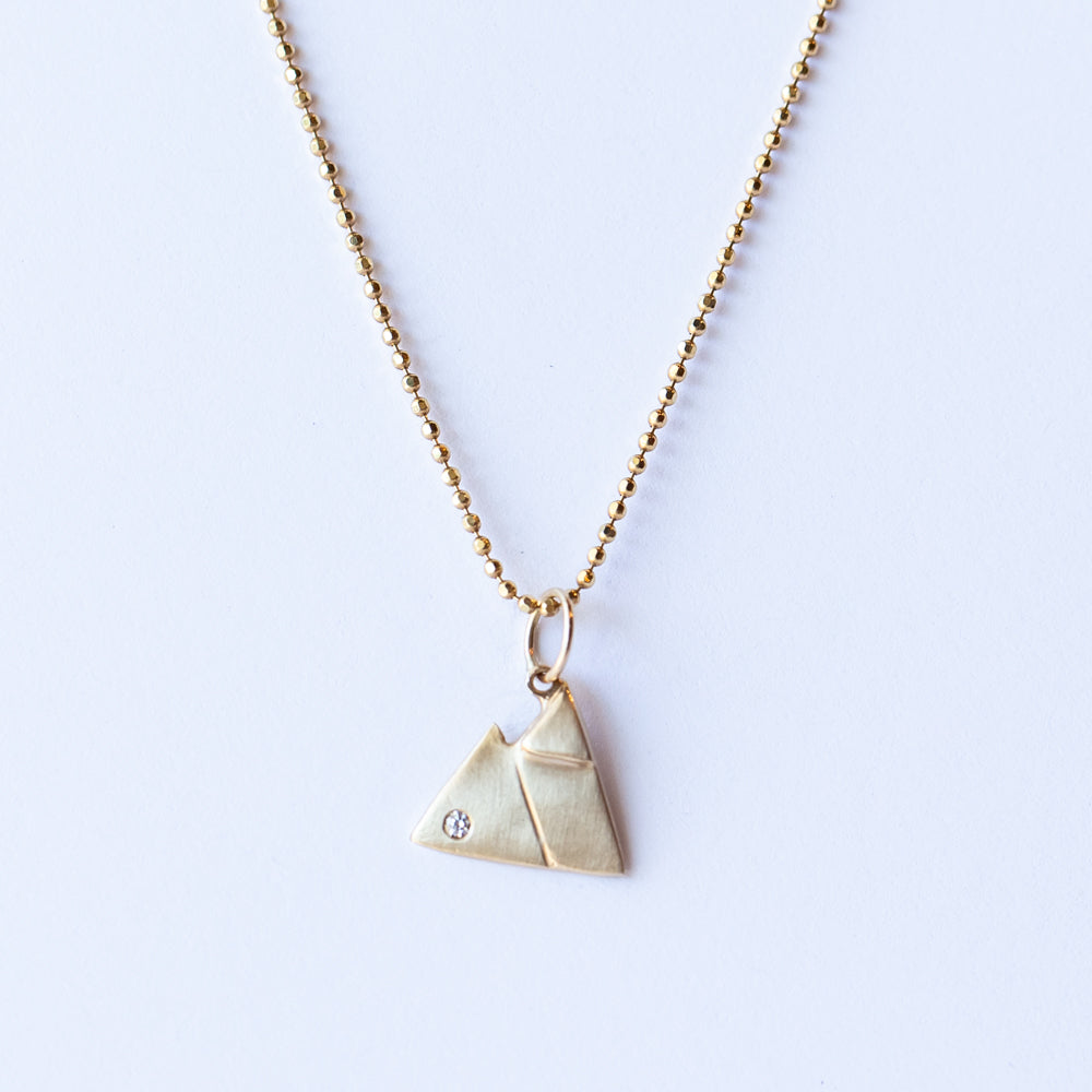 Medium Mountain Charm with Diamond