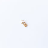 Tiny Padlock Charm with Pink Sapphire