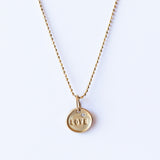 Tiny "LOVE" Disc Charm