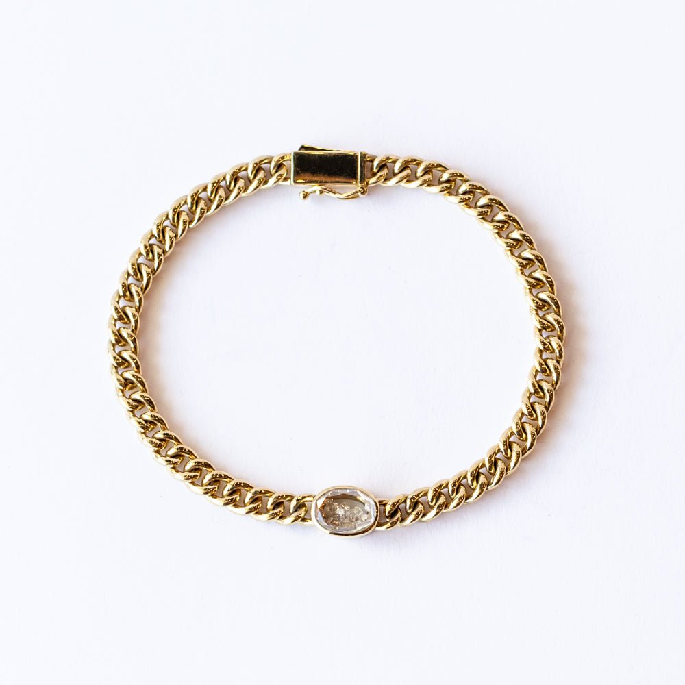 Unidinho Diamond Curb Bracelet