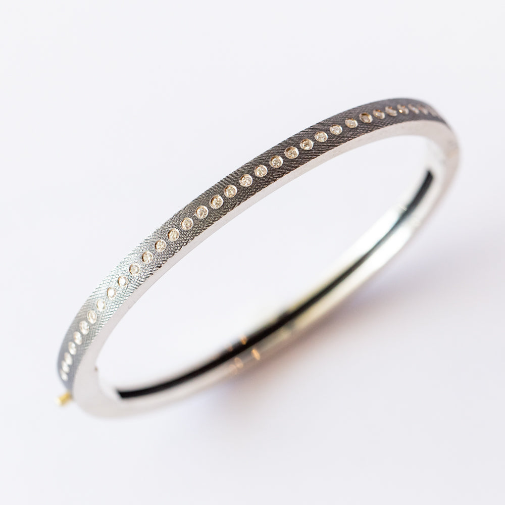Adam 4mm Diamond Bangle
