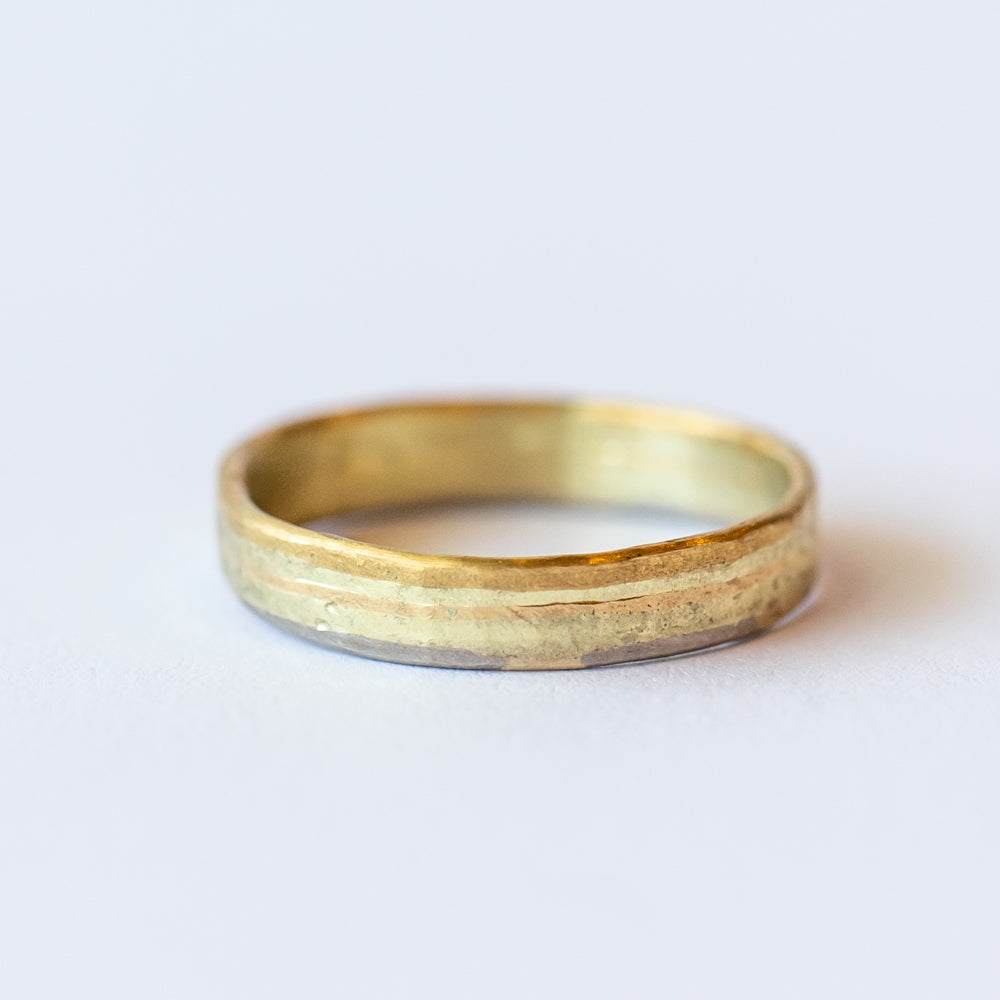 Variance Objects | 3mm Gold Skinny Seamed Band