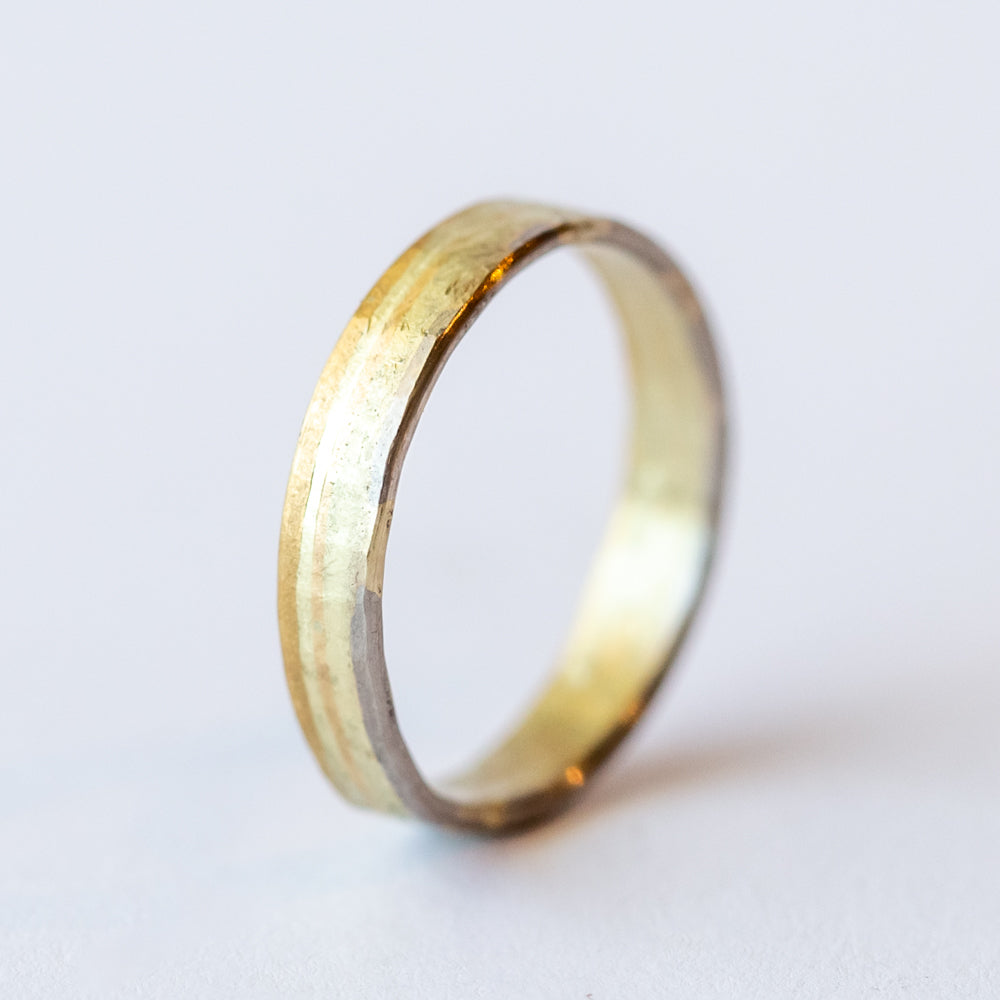 Variance Objects | 3mm Gold Skinny Seamed Band
