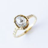 Enchanted Salt and Pepper Diamond Ring