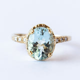 Royal Aquamarine Oval Ring