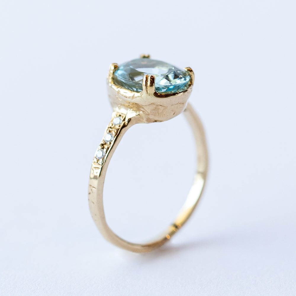 Royal Aquamarine Oval Ring