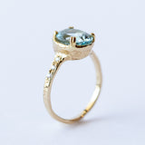 Royal Aquamarine Oval Ring