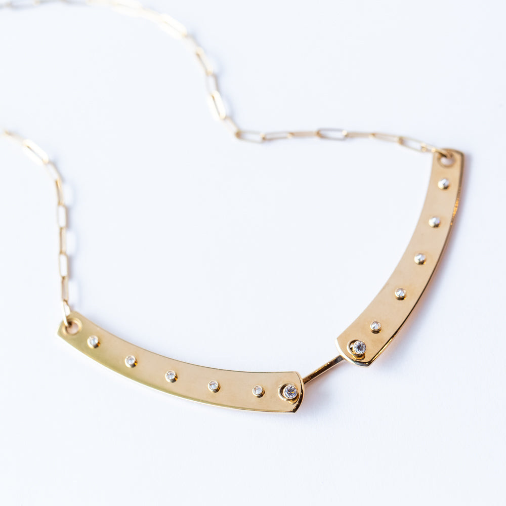 Brunch in NY Mood Necklace in Yellow Gold