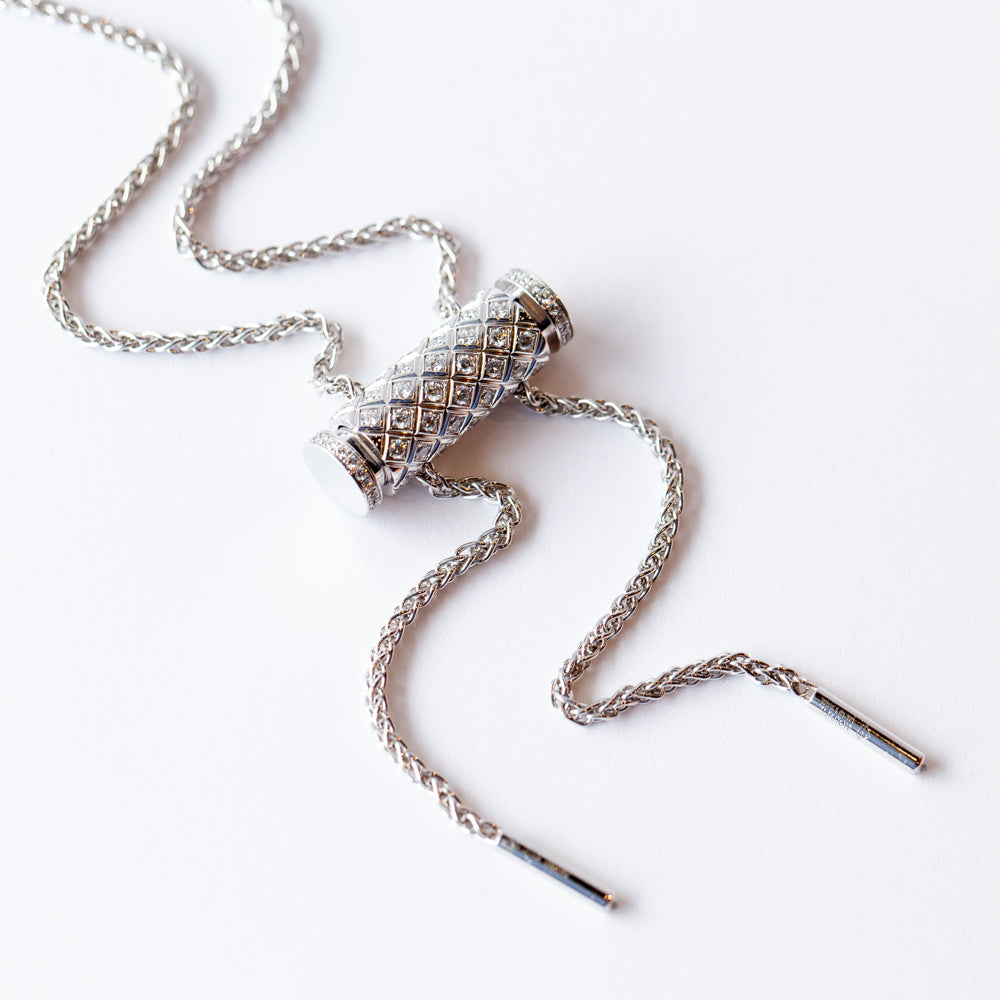 Full-Pavé Diamond Latch Pendant