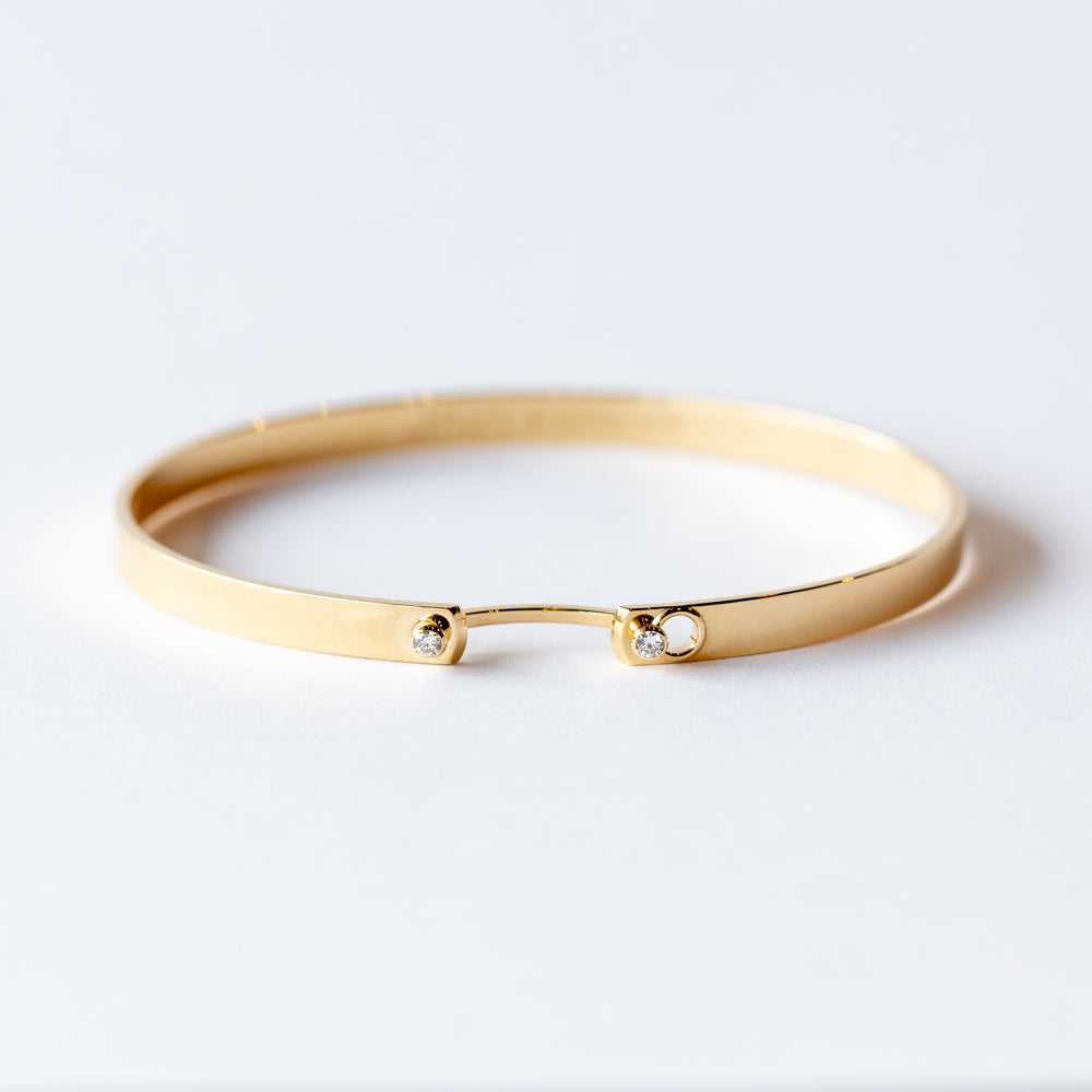 Monday Morning Mood 4mm Diamond Bangle