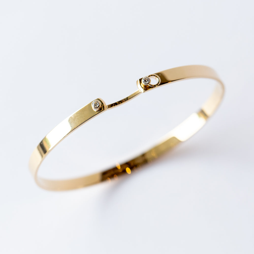 Monday Morning Mood 4mm Diamond Bangle