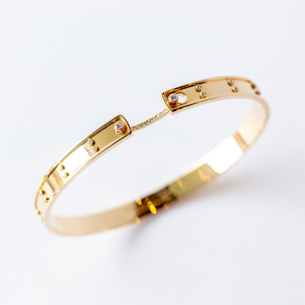 Picnic in Paris Mood 6mm Diamond Bangle