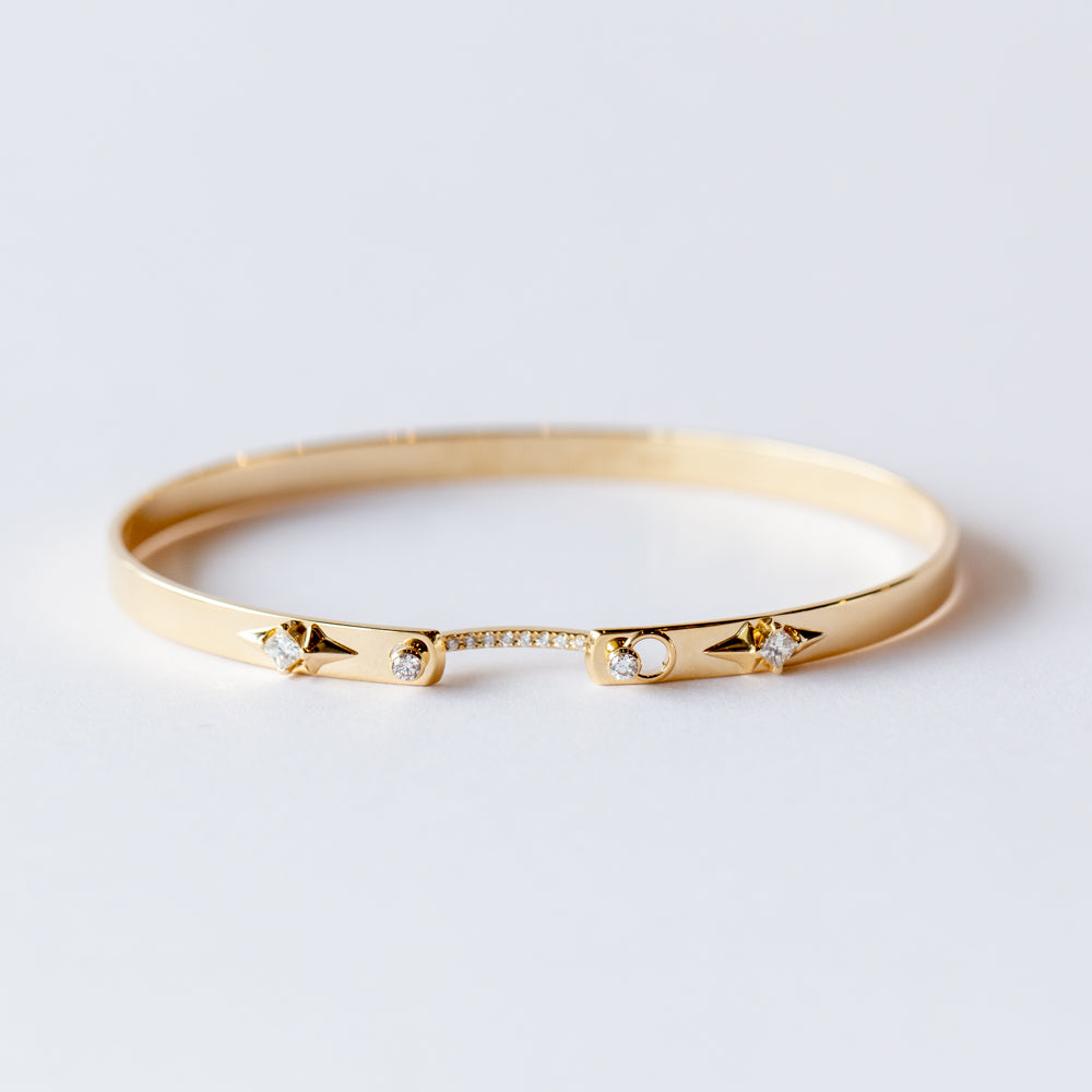 Reverie Mood 4mm Diamond Bangle