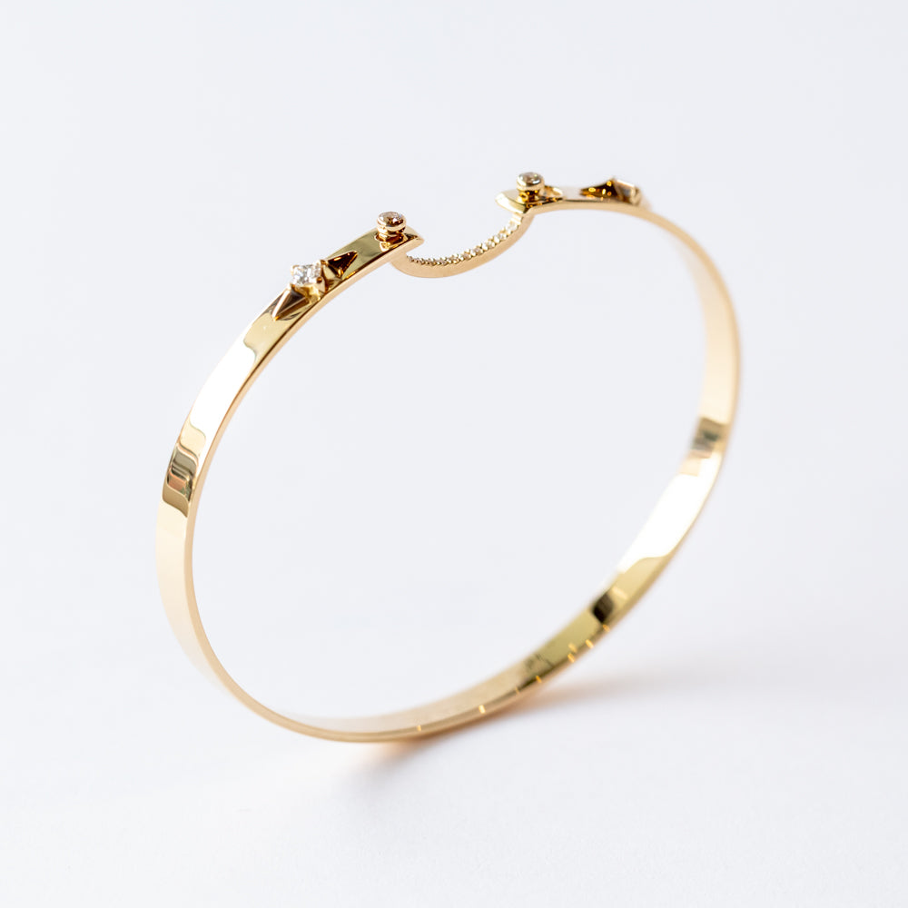 Reverie Mood 4mm Diamond Bangle