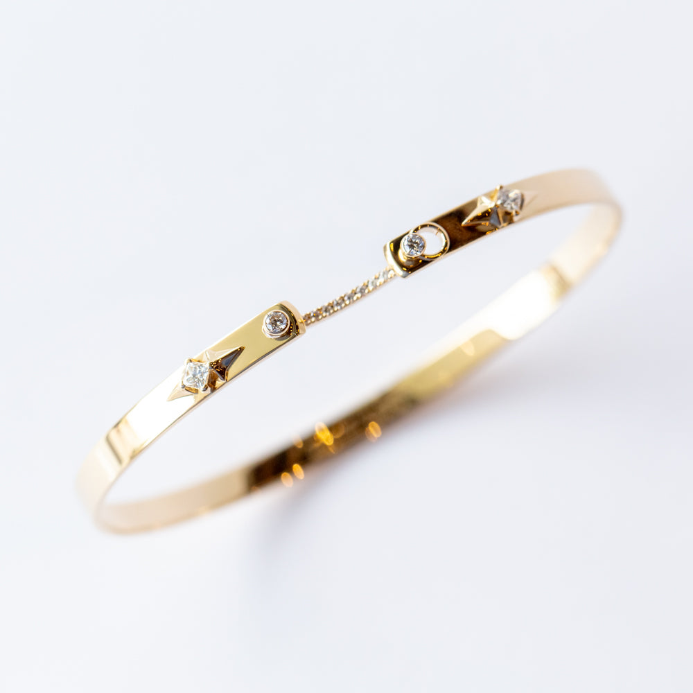Reverie Mood 4mm Diamond Bangle