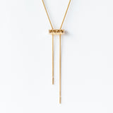 Half-Pavé Diamond Latch Pendant