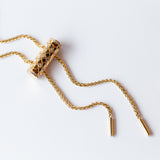 Half-Pavé Diamond Latch Pendant
