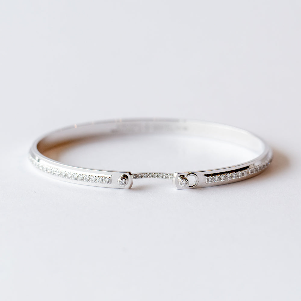 Tuxedo Mood 4mm Diamond Bangle