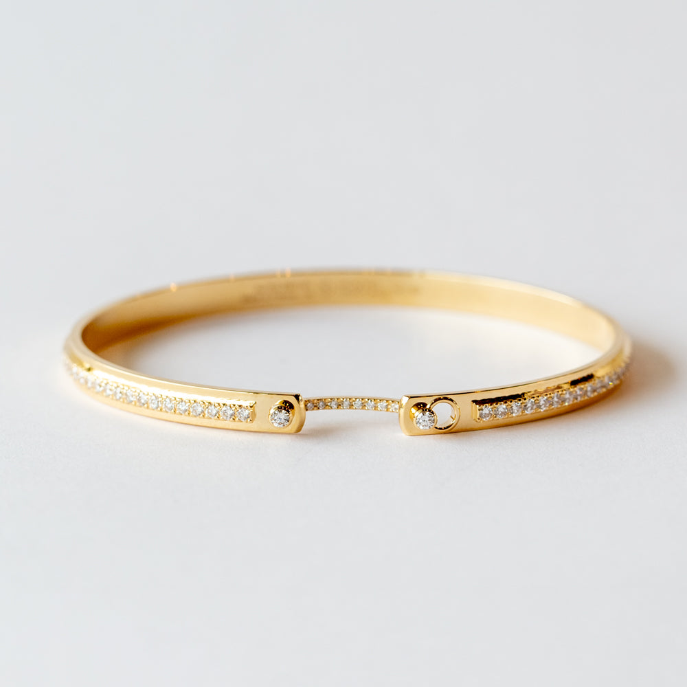 Tuxedo Mood 4mm Diamond Bangle