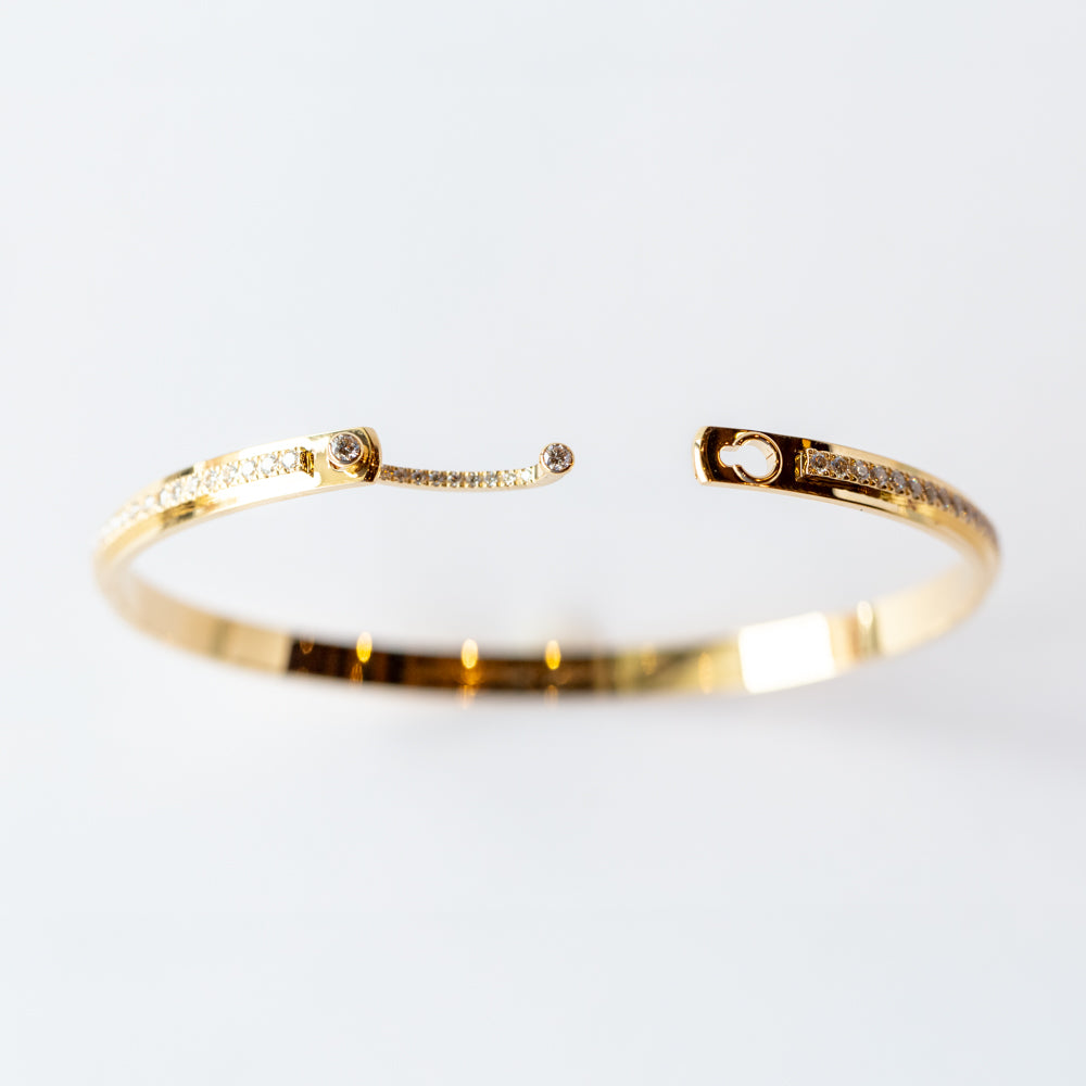 Tuxedo Mood 4mm Diamond Bangle