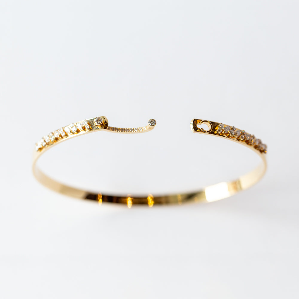 Under the Stars Mood 4mm Diamond Bangle