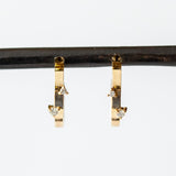 Wwake | Diamond Bove Hoop Earrings