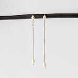 Wwake | Long Pearl Shower Earrings