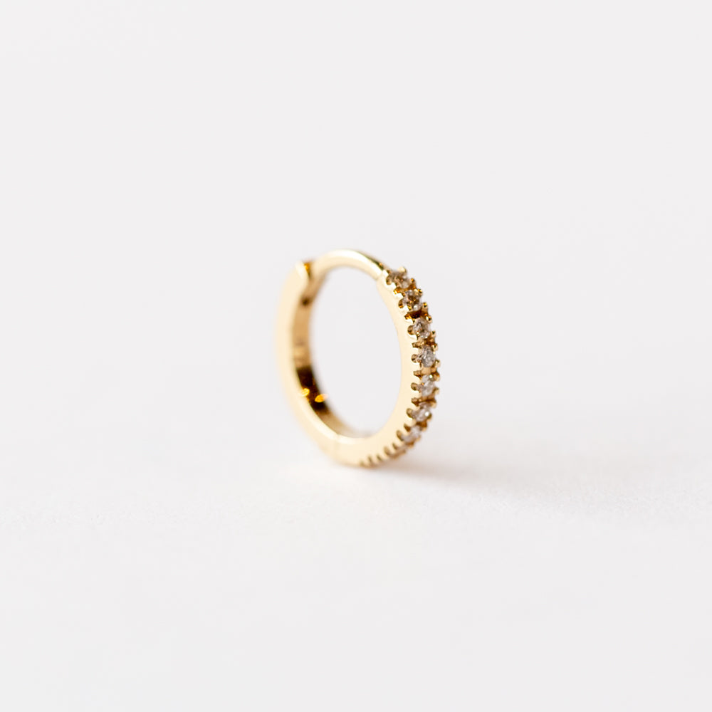 Pamela Love | 8mm Pave Huggie Hoop (Single)