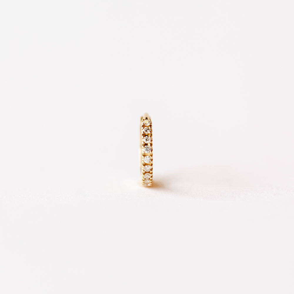 Pamela Love | 8mm Pave Huggie Hoop (Single)