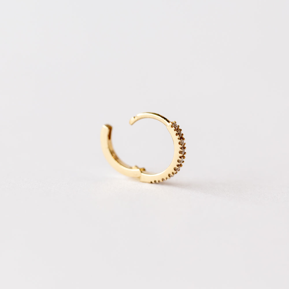 Pamela Love | 8mm Pave Huggie Hoop (Single)