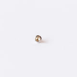 Bezel Set Petite Diamond Stud Earring (Single)