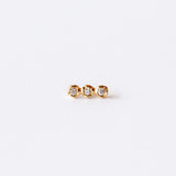 Pamela Love | Diamond Molten Triple Dot Stud Earring (Single)